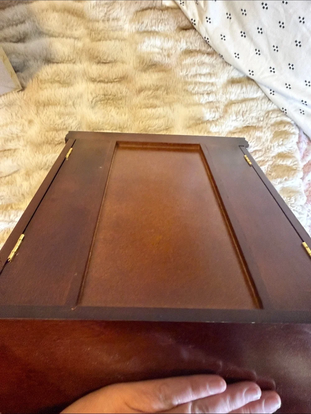 Mahogany Finish Jewelry Chest